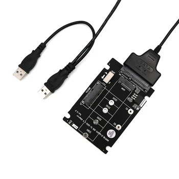 

Hot 2 In 1 Combine M.2 NGFF Key B And MSATA SSD To USB 2.0 Adapter Accessories