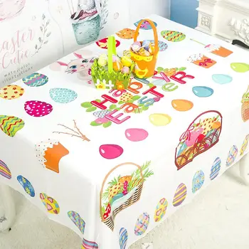 

GloryStar Easter Printing Table Cover Decorative Tablecloth for Party 150*180cm