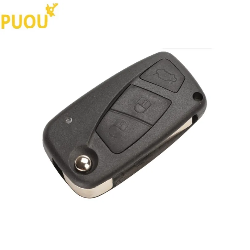 2 3 кнопки флип дистанционный ключ 433 МГц для FIAt 500 Panda Punto Bravo ключ с чипом PCF7946