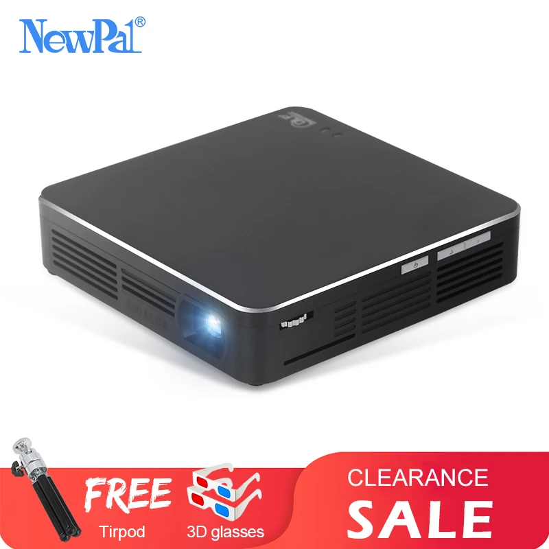 NewPal EHD200 проектор Мини DLP Full HD 1080P Android5.0 Miracast Airplay с батареей 4000 мАч мини проектор|led