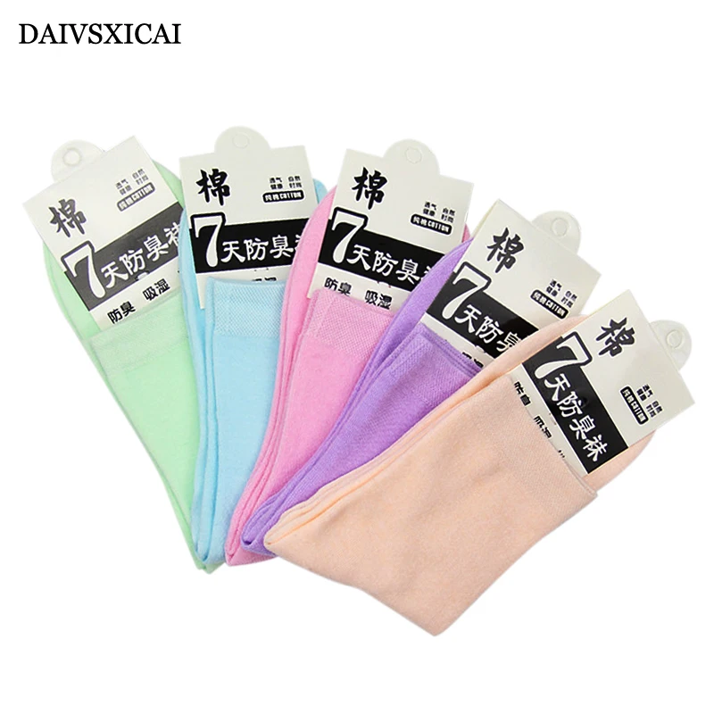 5 пара/лот = 10 штук, хлопковые длинные носки без пятки, модные женские дышащие впитывающие пот однотонные носки, повседневные женские