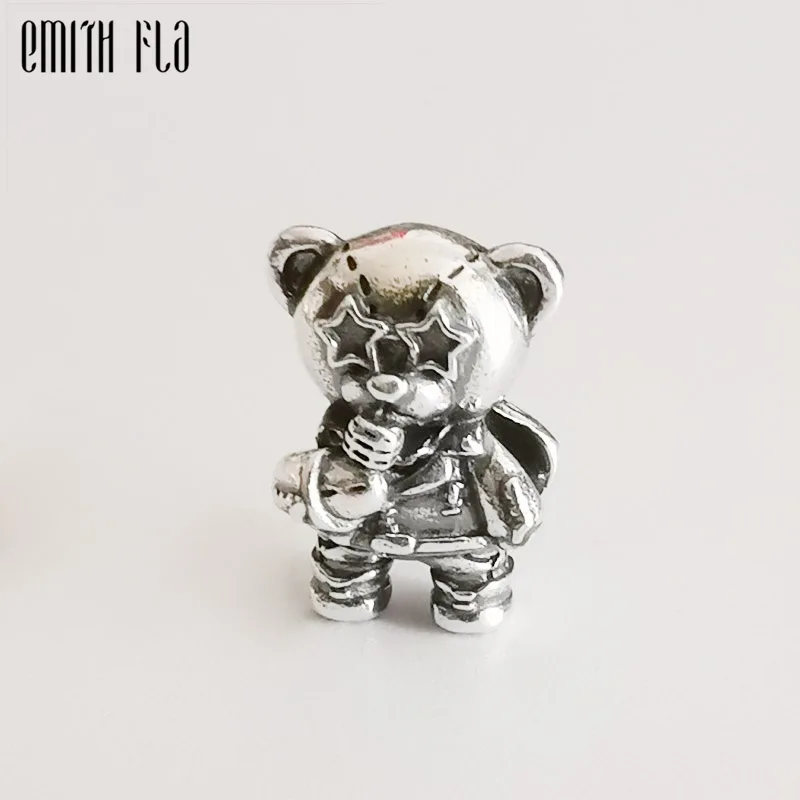 

Lovely Singing Bear Charm Beads Silver 925 Original Beads Fit Original Bracelet Jewelry Bead for Jewelry Making Bead Pendants
