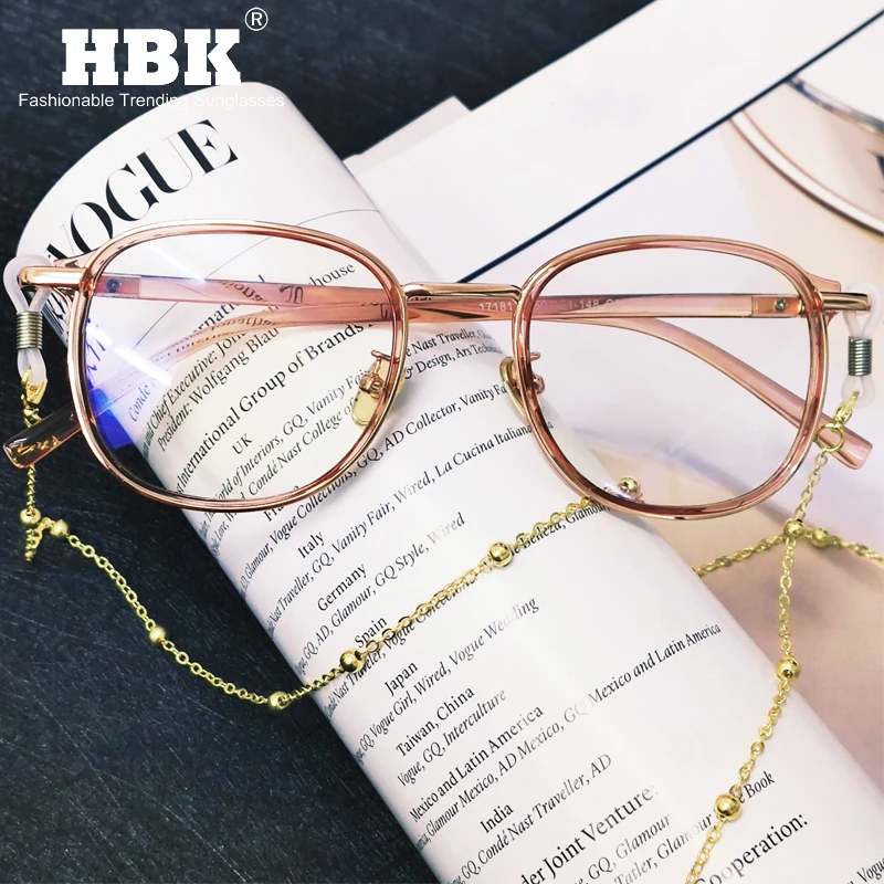 

Korean Round Glasses Frames for Women Men Trending Square Eyeglasses TR90 Optical Fashion Computer Blue Light Blocking Glasses