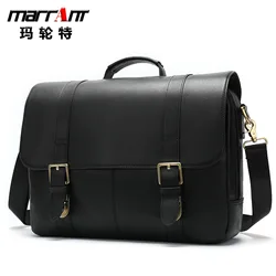 Spot Men's Real-Leather Bag Briefcase European and American Hot Leather Bag Handbag Large-Capacity Crossbody Bag 8580