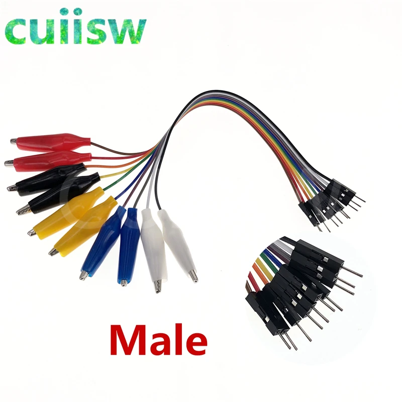 20cm-30cm-10pin-Double-end-Alligator-Clips-jump-Wire-Male-Female-Crocodile-Clip-Test-Lead-Jumper (1)