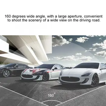 

4in IPS Screen HD 1080P Dual Lens Car Driving Recorder Dashboard Camera Wide Angel Dash Cam