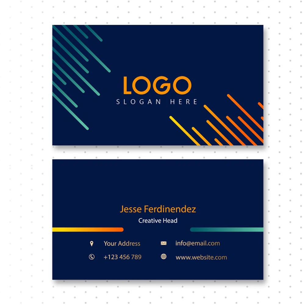 100PCS cheap customized full-color double-sided printing business card 300GMG paper
