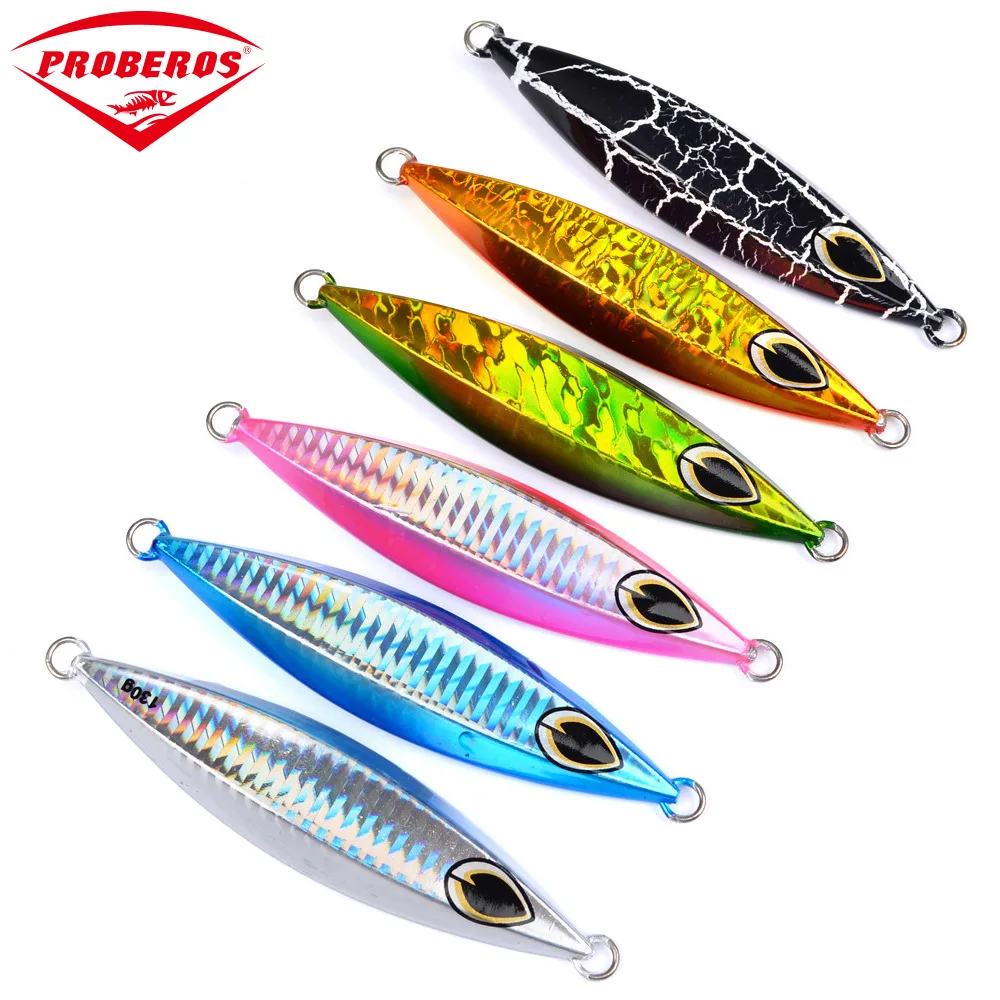 1pc Jigging Fish 130g 11cm Metal Slow Jig Fishing Lure No Hooks Seabass