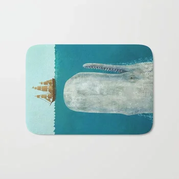 

Nordic Doormat The Whale Rug Print Bath Rug Non-Slip Floor Outdoor Indoor Front Door Mat Bathroom Rugs