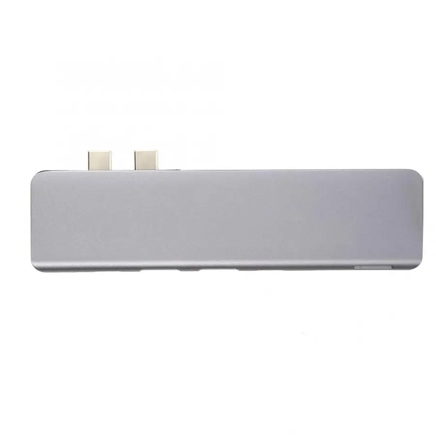 7-в-2 USB-C концентратор 2 USB3.0 PD зарядки USB C/F, флеш-карты памяти TF для устройства чтения sd-карт PD адаптер для зарядного устройства