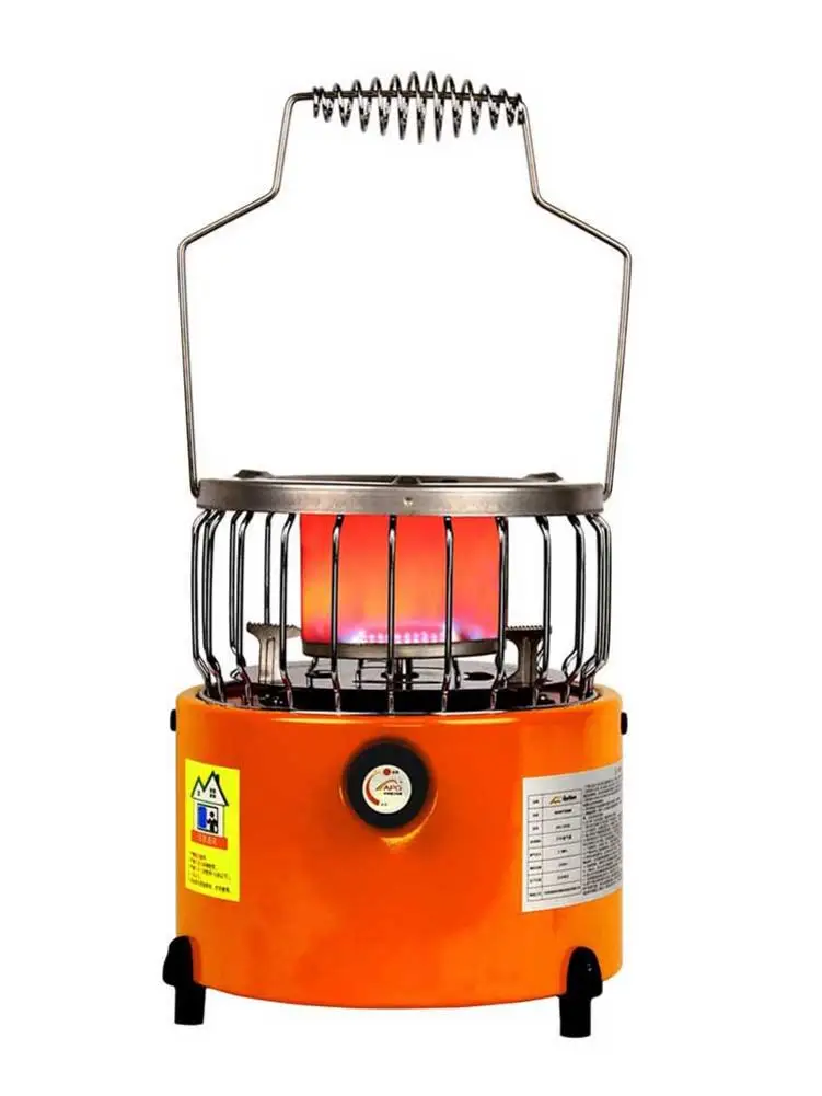 

2 In 1 Camping Stove Portable Safe Low Energy Consumption All Year Round Use Heater Camping Stove For Outdoor Winter Use