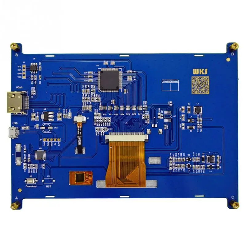 

7inch Touch Screen HDMI Portable Touch Screen Capacitive LCD Screen For Raspberry Pi IPS 165.3x121mm #904