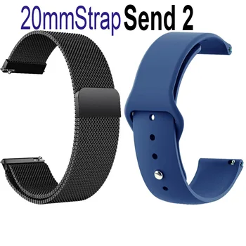 

For Xiaomi Huami Amazfit GTS/Bip/GTR 42mm/47mm Bracelet Watchband Milanese Stainless Steel/Silicone Wristband 20mm/22mm Band