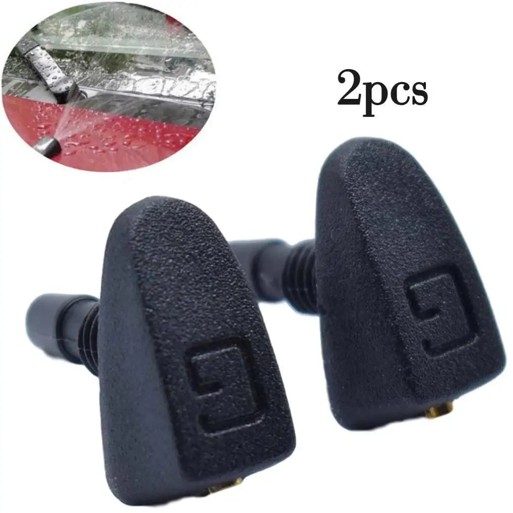 Water Outlet of Machine Cover Universal Car Vehicle Front Windshield Washer Sprayer Nozzle Black Accessories | Автомобили и