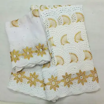 

swiss voile lace in switzerland tissus africain wedding lace fabric white and gold lace dubai fabric high quality 7yards/lot