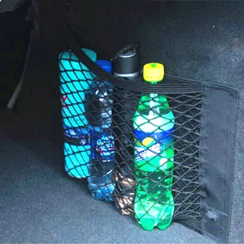 

40*25CM Car Trunk Box Storage Bag Mesh Pocket Sticker Trunk Organizer For Mitsubishi Asx Lancer 10 9 Outlander 2013 Pajero Sport