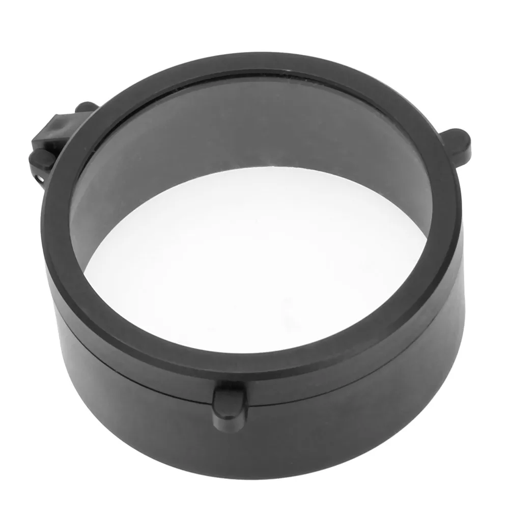 30mm-69mm Transparent Rifle Scope Lens Cover Flip Up Quick Spring Protection Cap Objective Lense Lid for Airsoft Hunting Rifle rifle scope lens cover rifle scope protector