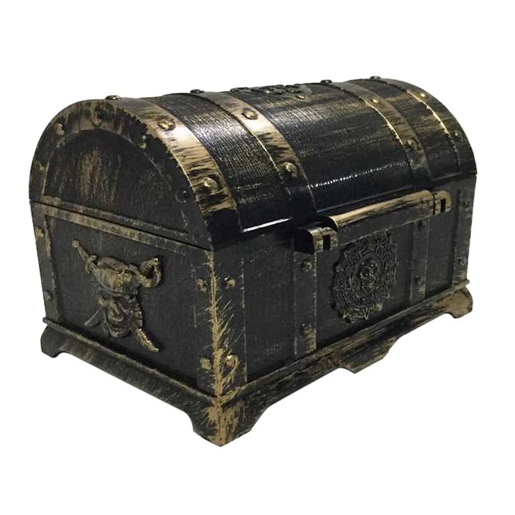 Pirate Treasure Chest Storage and Decorative Box for Kids Room Toys C 