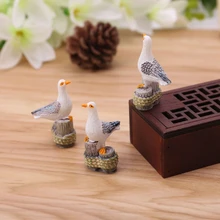 3 шт. морская птица миниатюрное украшение для сада в виде Феи смолы ремесло микро Ландшафтный 72XF