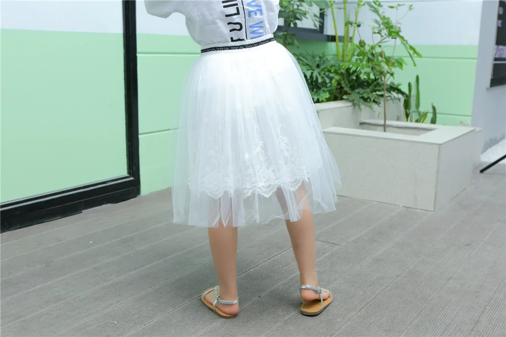 Юбка-американка для девочек тюль-юбки TULLE пышная детская юбка Летняя одежда для маленьких девочек для младенцев Cakeskirt детская одежда принцессы