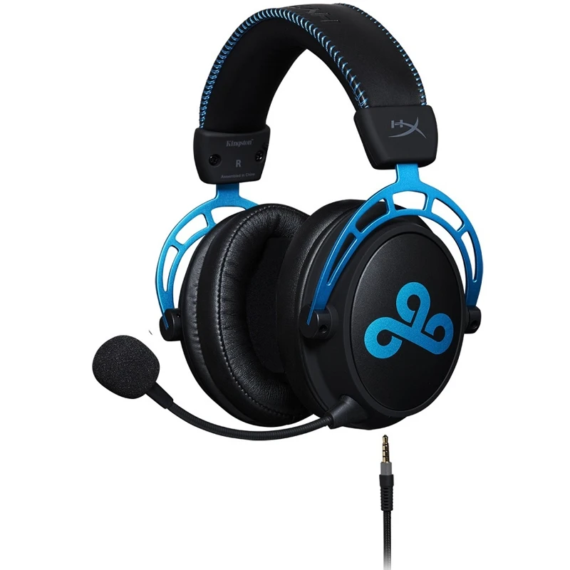 Гарнитура HyperX Cloud Alpha Cloud9 Edition 13-27000 Гц, 65 Ом, 98 дБ, 50-18000 Гц,-43 дБ, 2.2 кОм, цвет: черный/синий
