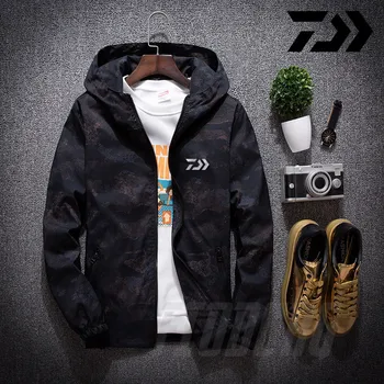 

New DAIWA Winter Fishing Shirts Ultrathin Hooded Outdoor Camping Fishing Clothing Quick Dry Fishing Jackets Sports Clothes M-7XL