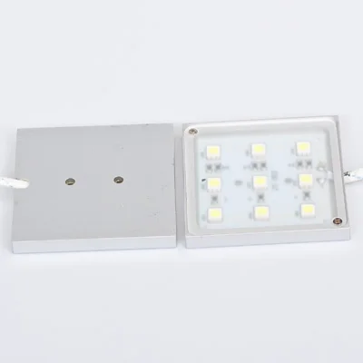 12 В светодиодный свет Тонкий Тип 1,8 Вт теплый белый свет для квадратного шкафа светодиодная подсветка 9 светодиодов 5050SMD светодиодный свет шкафа 10 шт./партия