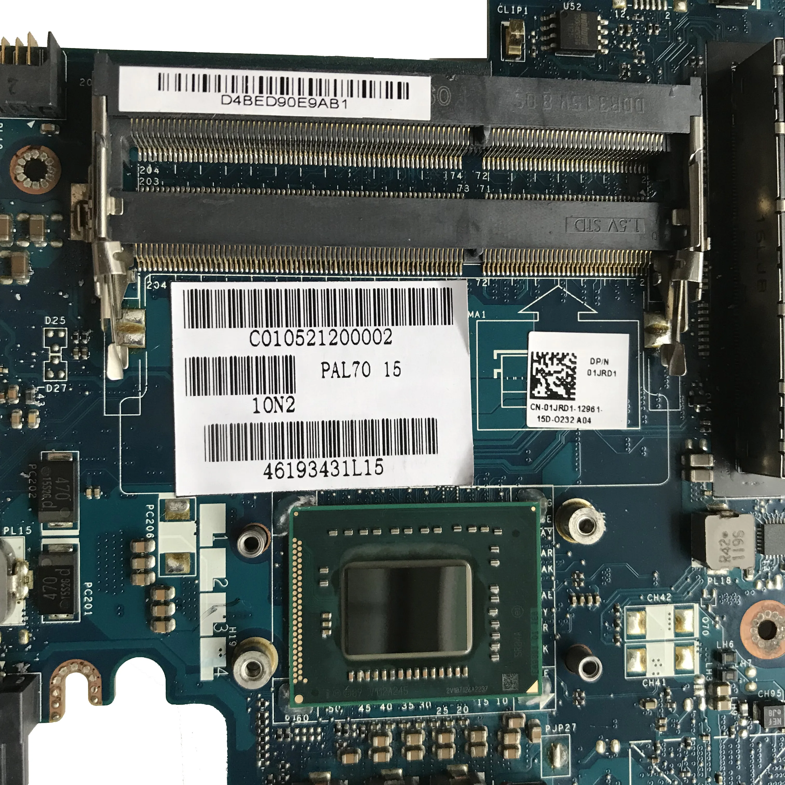 Для DELL E6320 Материнская плата ноутбука CN-01JRD1 01JRD1 1JRD1 PAL70 LA-6611P с SR04A i5-2520M Процессор QM67