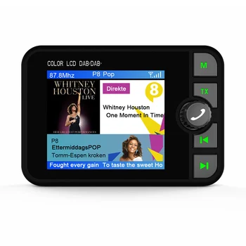 

DAB Radio Receiver Digital Display FM Transmission BT MP3 Music Player for Car (Only for Countries that have DAB Signal)