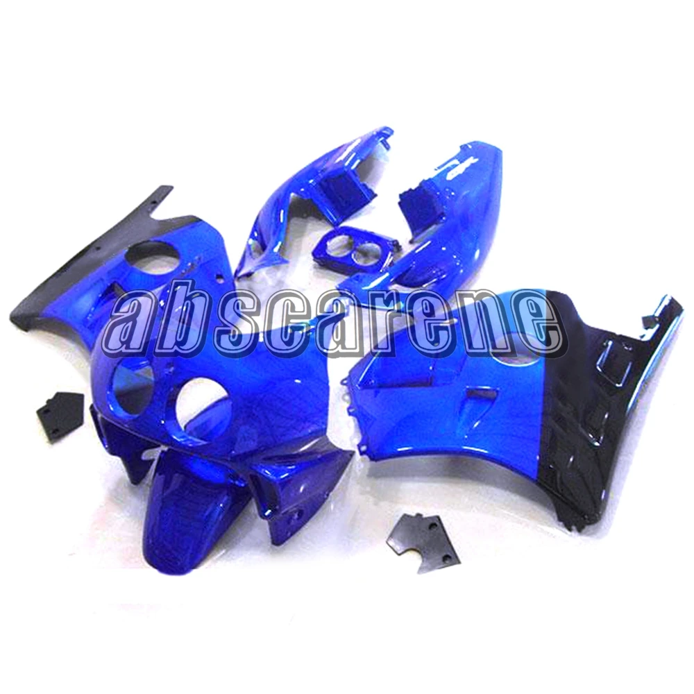 Выполните Обтекатели для Honda CBR250RR MC22 1990 1991 1992 1993 1994 CBR250RR MC22 90 91 92 93 94 ABS Кузов цвет синий, черный; большие размеры ниже
