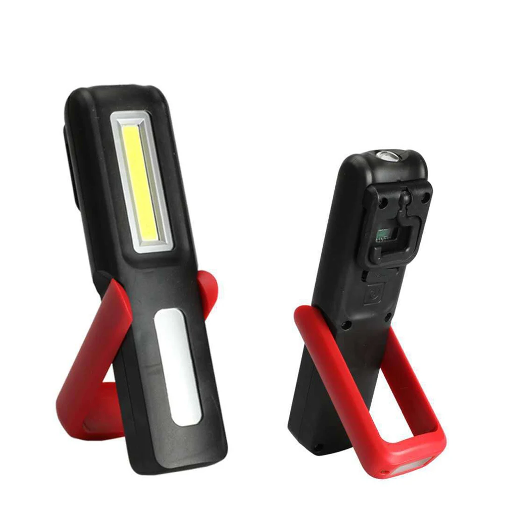 

5W COB LED Flashlight Work Inspection Torch Light Outdoor Handy Portable Lantern USB Rechargeable Hanging Lamp by Magnet Hook