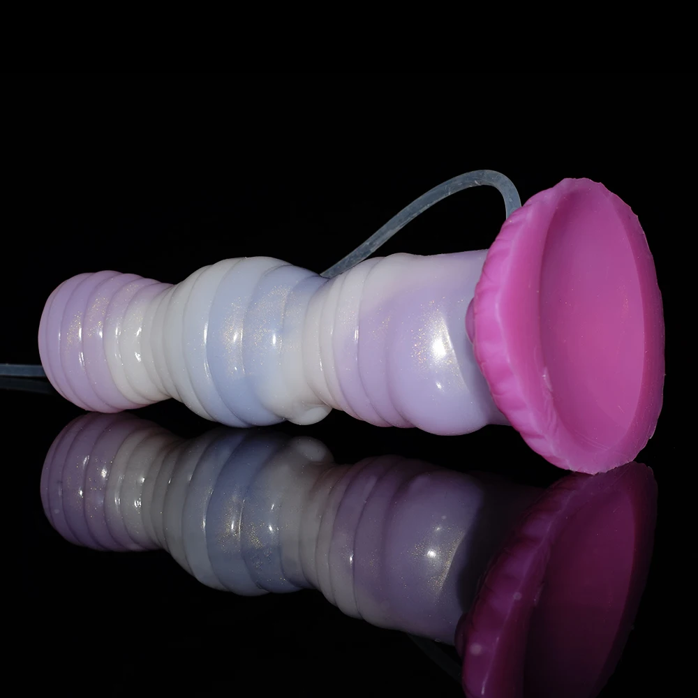 NNSX New Ejaculation Dildo Hurricane Kont Jellyfish Color Silicone With Suction Cup Masturbatory Adult Games S_voghion.com