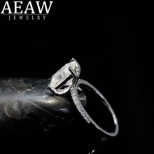 Обручальное кольцо AEAW 1 0 с муассанитом обручальное из белого
