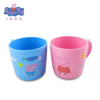 

Peppa pig toys George pig Toothbrush mouthwash cup Action Figure Original Pelucia Anime Toys For Kids children Christmas Gift