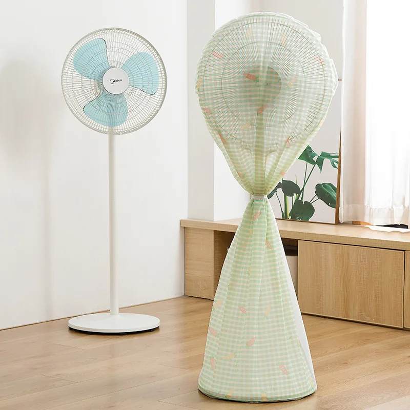 LiXiongBao Standing Round Fan Dust-Proof Cover Electric Fan Dust Cover Guard Protector Electrical Appliances Plastic Guard Household Floor Fan Cover Protective Cover