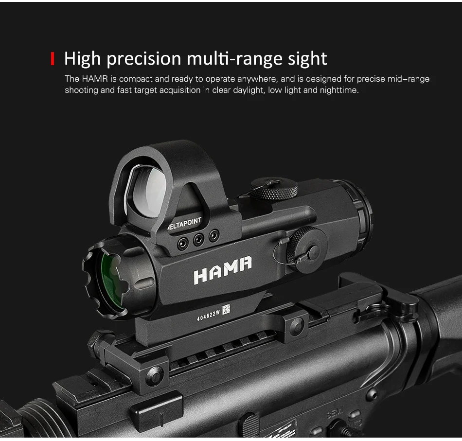 Escopos Tactical Hamr Rifle Scope Lente Ponto Vermelho Pp1-0403 Mark 4 Alta Precisão Multi-range Riflescope Caça 4x24 4 Cheap Lunetas Riflescopes