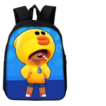 

12 inch Leon Game School Bag For Boys Girls Kids cartoon Schoolbag Children Hot Game Mochila
