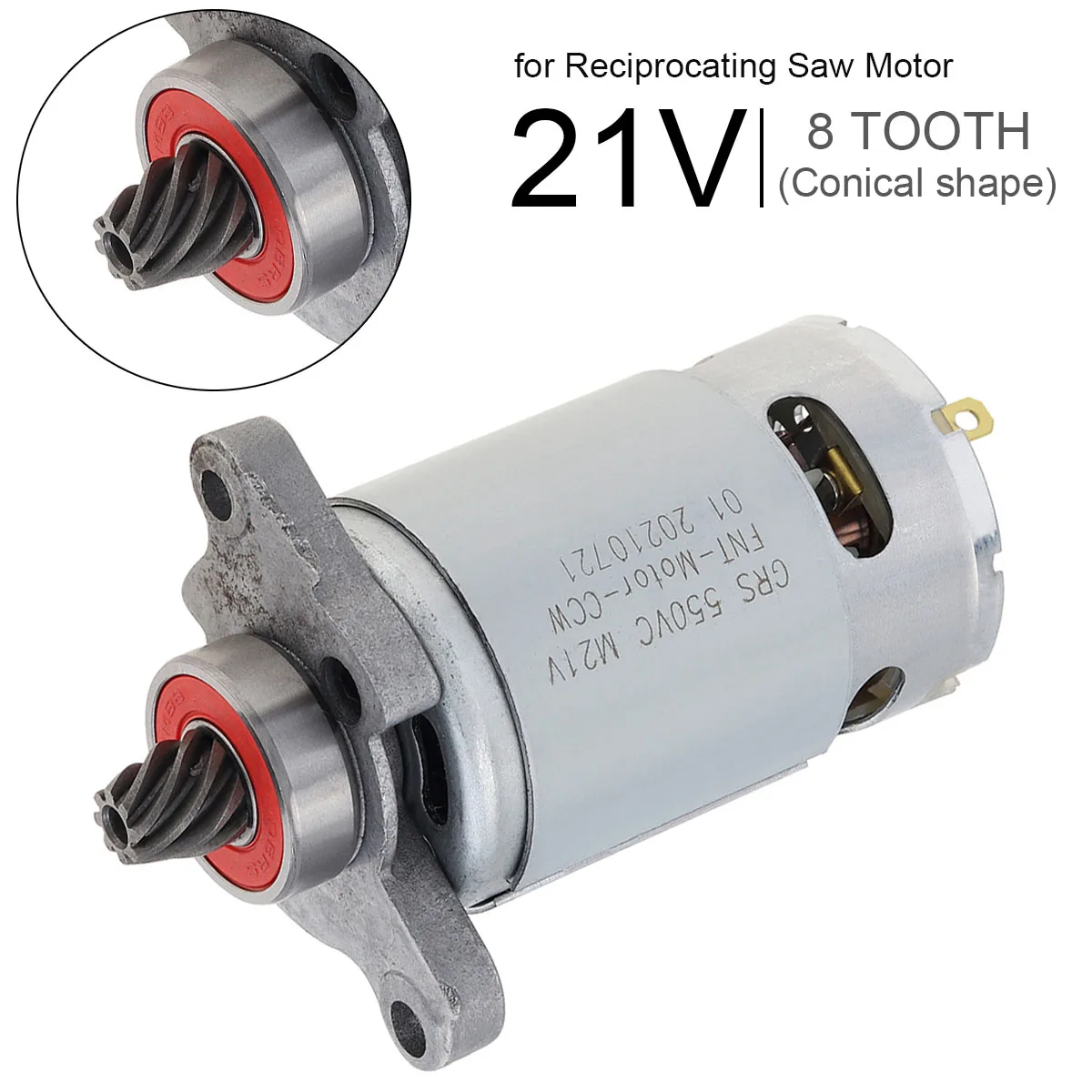 RS550 8 Teeth DC Motor High Power Reciprocating Saw with Conical Gear for Electric Saber Saws Handheld Cutting | Обустройство дома