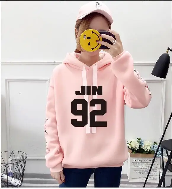 5 Новинка; kpop; модные толстовки jimin jung kook с капюшоном в готическом стиле Харадзюку; сезон осень-зима - Цвет: 5