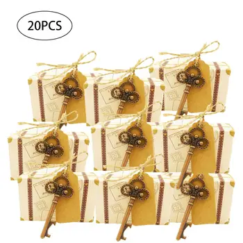 

20PCS/Set New Innovative Candy Box Set Key-shaped Bottle Opener Candy Box Set Wedding Gift In Return