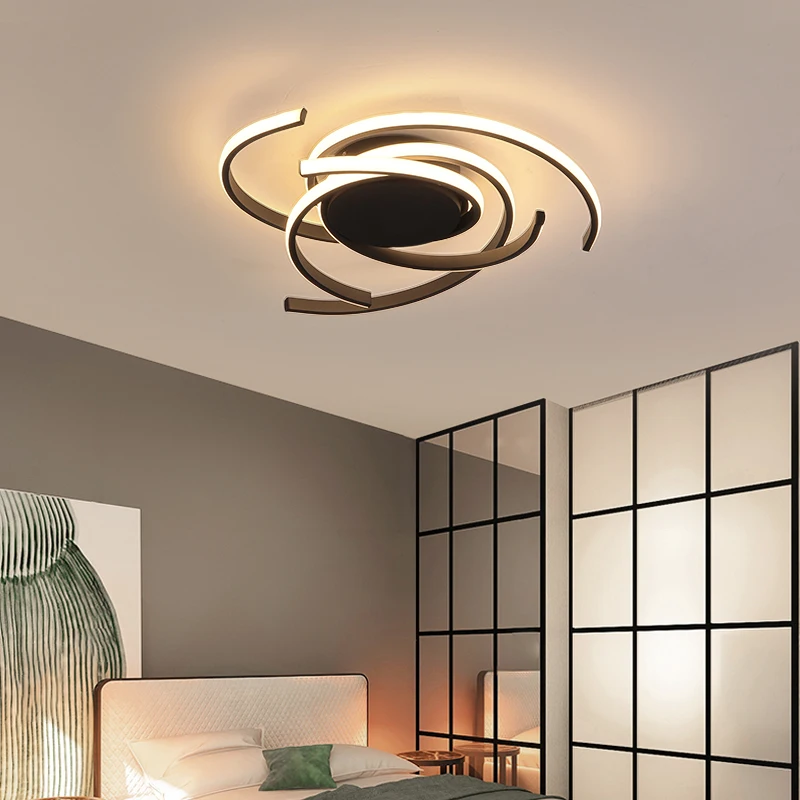 

Black LED Ceiling Chandelier for Bedroom Living room Surface mounted black/white Modern Led Chandelier for Home Dinning room