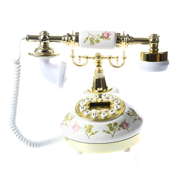 

Antique Designer Phone nostalgia telescope vintage telephone made of ceramic MS-9100
