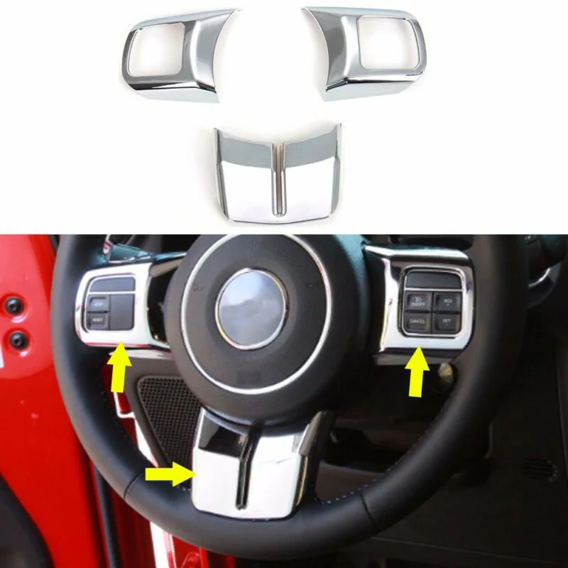 3 шт. для Jeep Wrangler Grand Cherokee Compass Патриот рулевое колесо легко установить