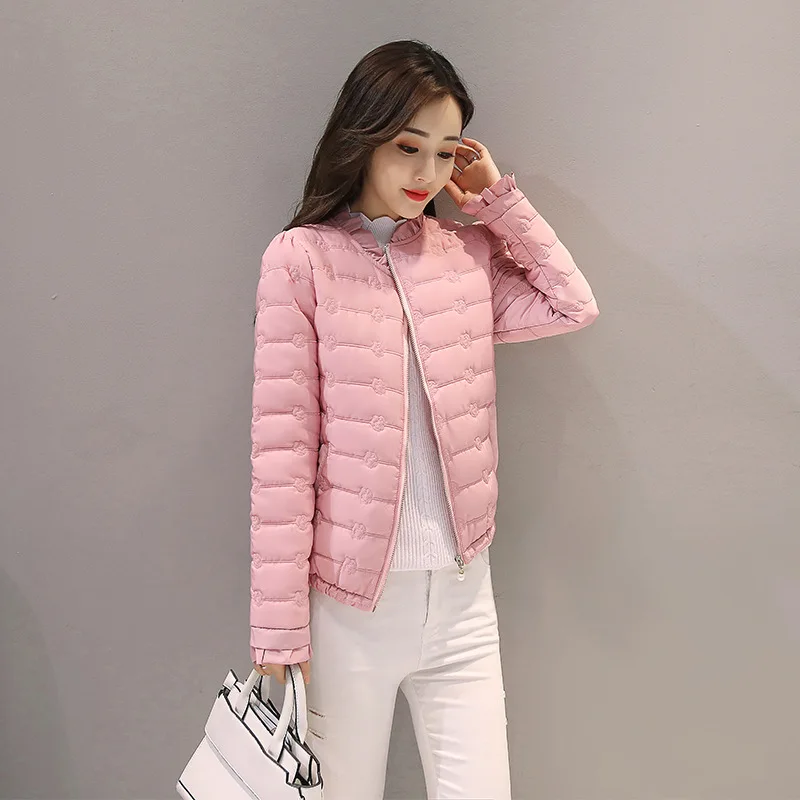 

Photo Shoot 2019 Autumn & Winter New Style Slim Fit Cotton-padded Jacket Women's Short Cotton Coat Slimming Small Cotton-padded