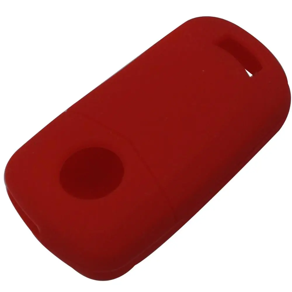 10X Silicone Car Key Case For Opel Vauxhall Astra Corsa Vectra Signum Tigra 2 B Folding Remote Fob Cover Keychain Protector Bag - Название цвета: red