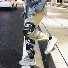 Камуфляжные брюки хип-хоп Светоотражающие новые мужские