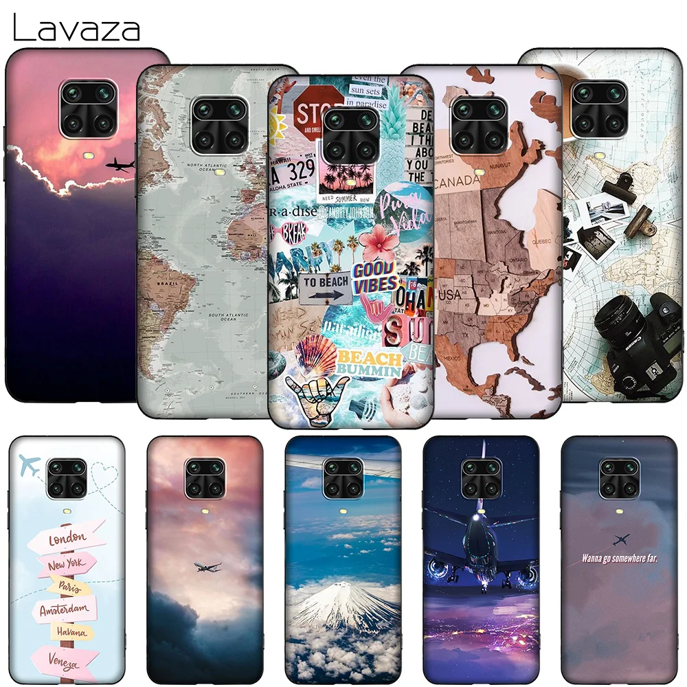T185 Travel World Map Plane Plans Case for Redmi Note 5 6 6A 7 7A 8 8T 8A 9 9C 9S K20 K30 Poco X2 Pro Max | Мобильные телефоны и