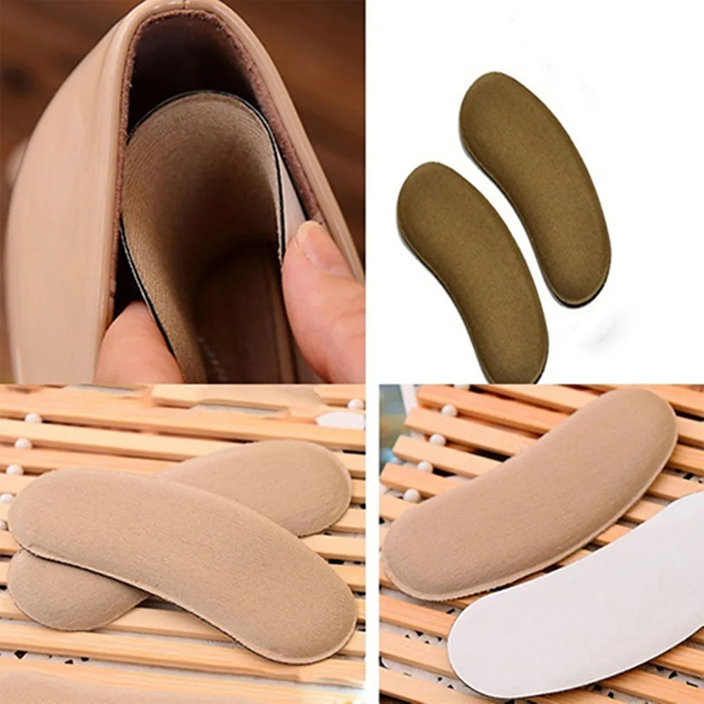 

2020 5Pairs Solid Fabric Sticky Heel Lined Insoles High Heels Heels Protector Heel Grip Sponge Sponge Pads Insole Pads
