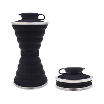 

500ml Folding Portable SiliconeTelescopic Drinking Coffee Cup Outdoor Multi-function Travel Explosion-proof Water Bottle