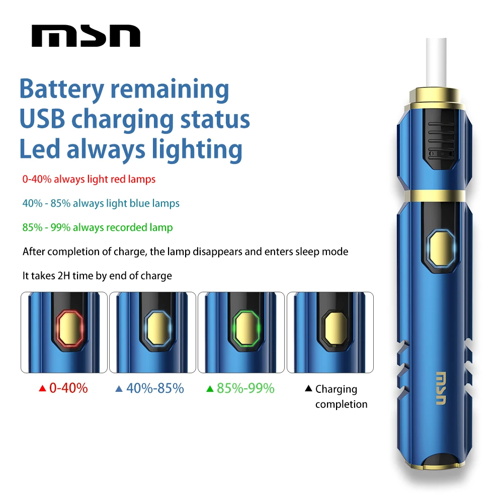  MSN M20 900 mAh Heat Not burn atomizer electronic cigarette device vaporizer kits fit for ICQS